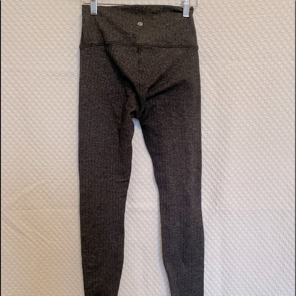 Lululemon wonder Under Herringbone Leggings size 6 - Picture 1 of 8